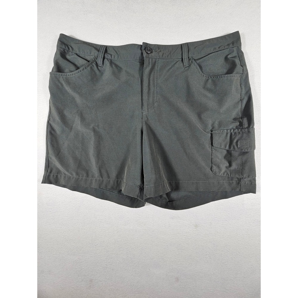 Eddie Bauer Travex Womens 16 Gray Cargo Hiking Shortsโ D1561255 Spr/Sum 15